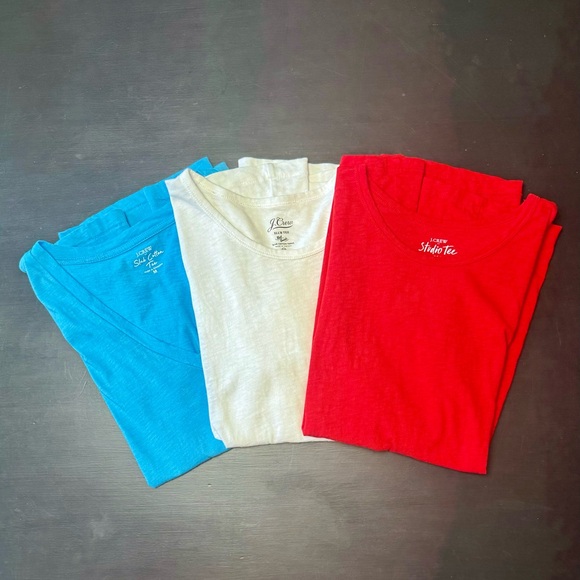 Three J.Crew Short Sleeve Tee-Shirts - Picture 3 of 3